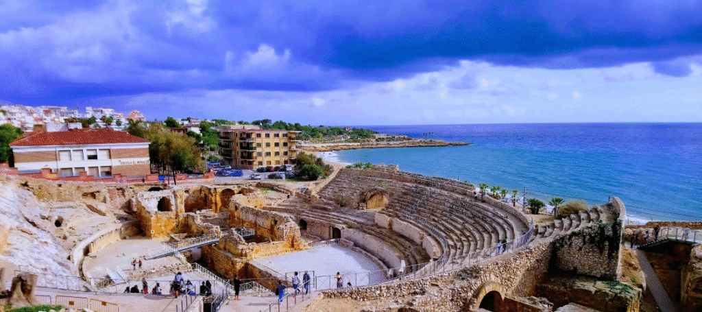 Panoramic coastal view of Tarragona’s Roman ruins and Mediterranean beaches – Tarragona Spain travel guide