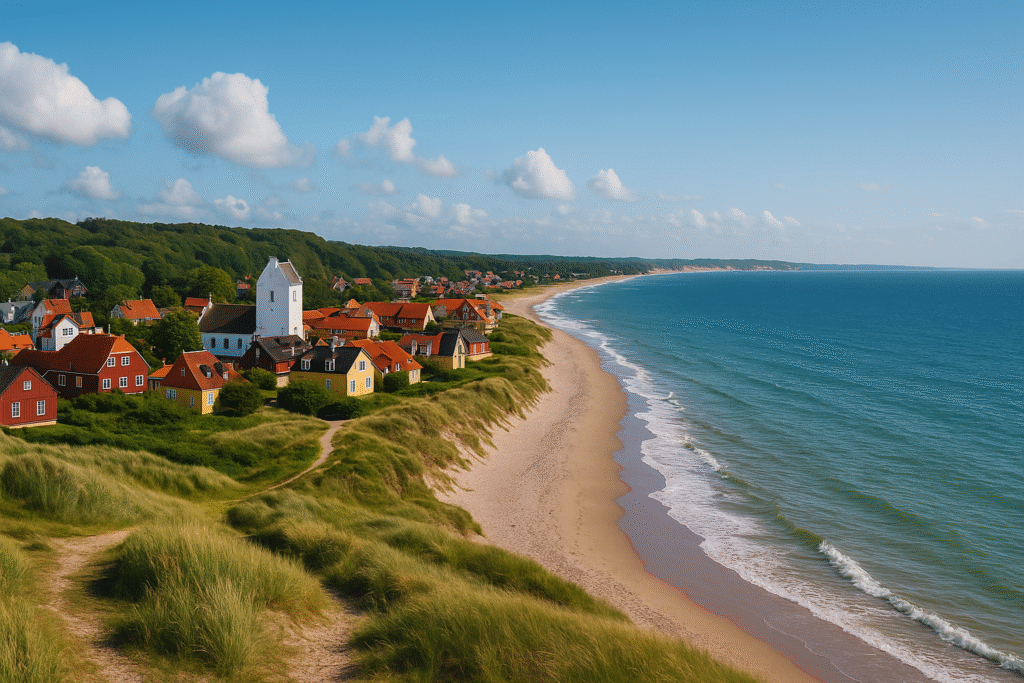 Tisvilde 5 Day Itinerary – Colorful coastal village with wooden boats, Nordic cottages, and seaside charm