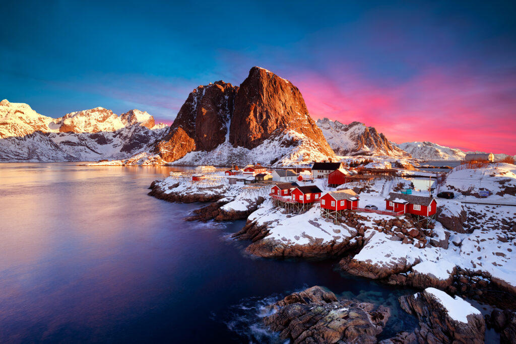 Lofoten Islands 5 Day Itinerary showcasing Arctic fjords, fishing villages, and stunning mountain scenery