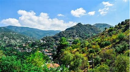 Troodos Mountains 5 Day Itinerary – Scenic view of pine forests, Byzantine monastery, and mountain villages