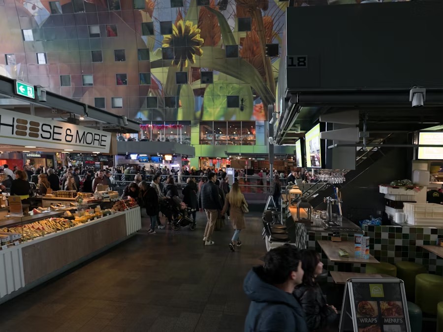 Bustling Melbourne market showcasing local food Melbourne and fresh produce