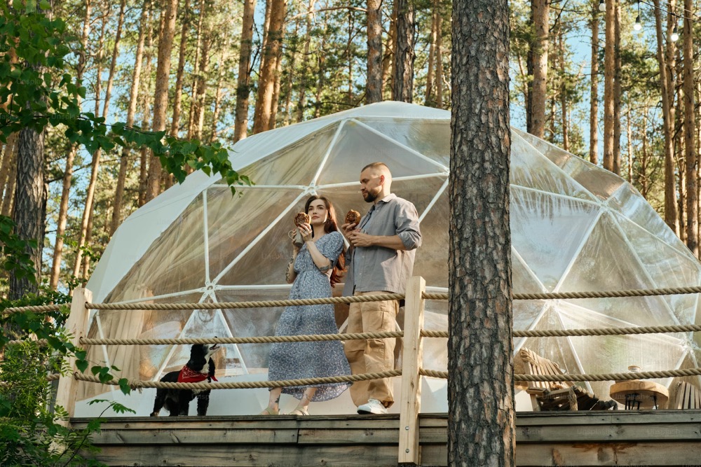 Unique domes glamping North America