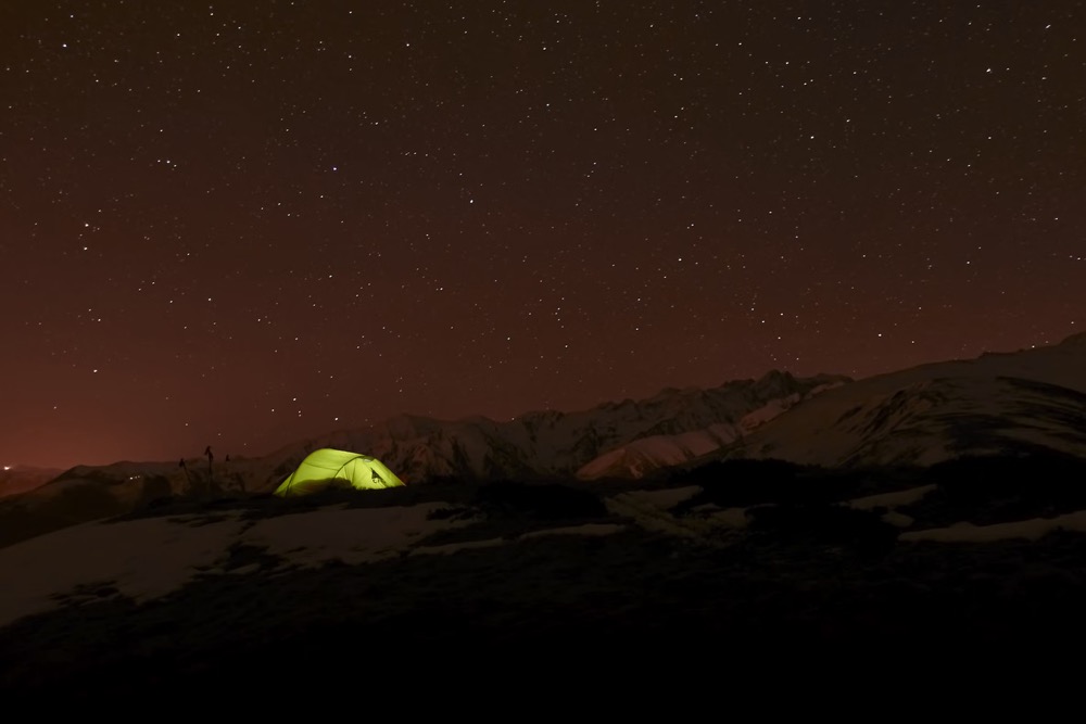 Starlit glamping tent at Kings Creek Station, perfect for desert glamping Australia experience