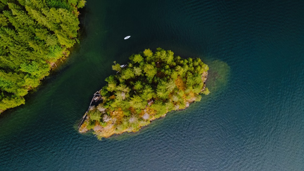 Hidden coves Lake Ouachita August
