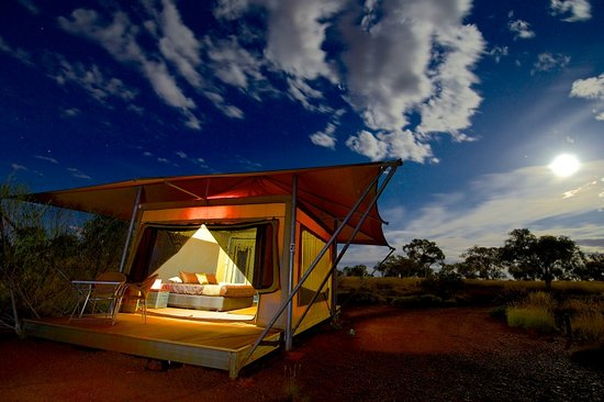 Eco tents in the red outback at Karijini Eco Retreat