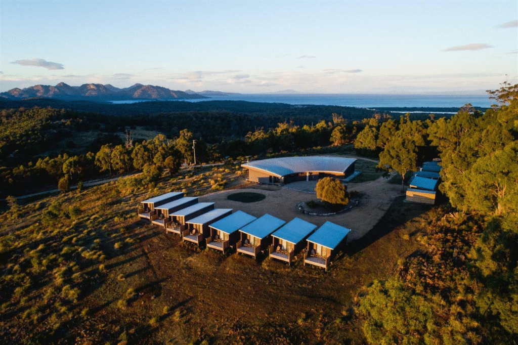 Freycinet Eco Retreat with views of Friendly Beaches, Tasmania