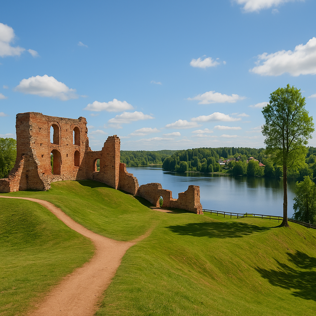 Hidden Gems in Estonia – Viljandi Castle overlooking Lake Viljandi