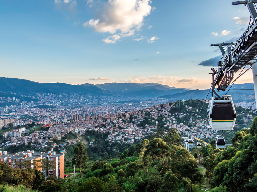 Medellín 5 Day Itinerary – Stunning cable car views over the city of eternal spring
